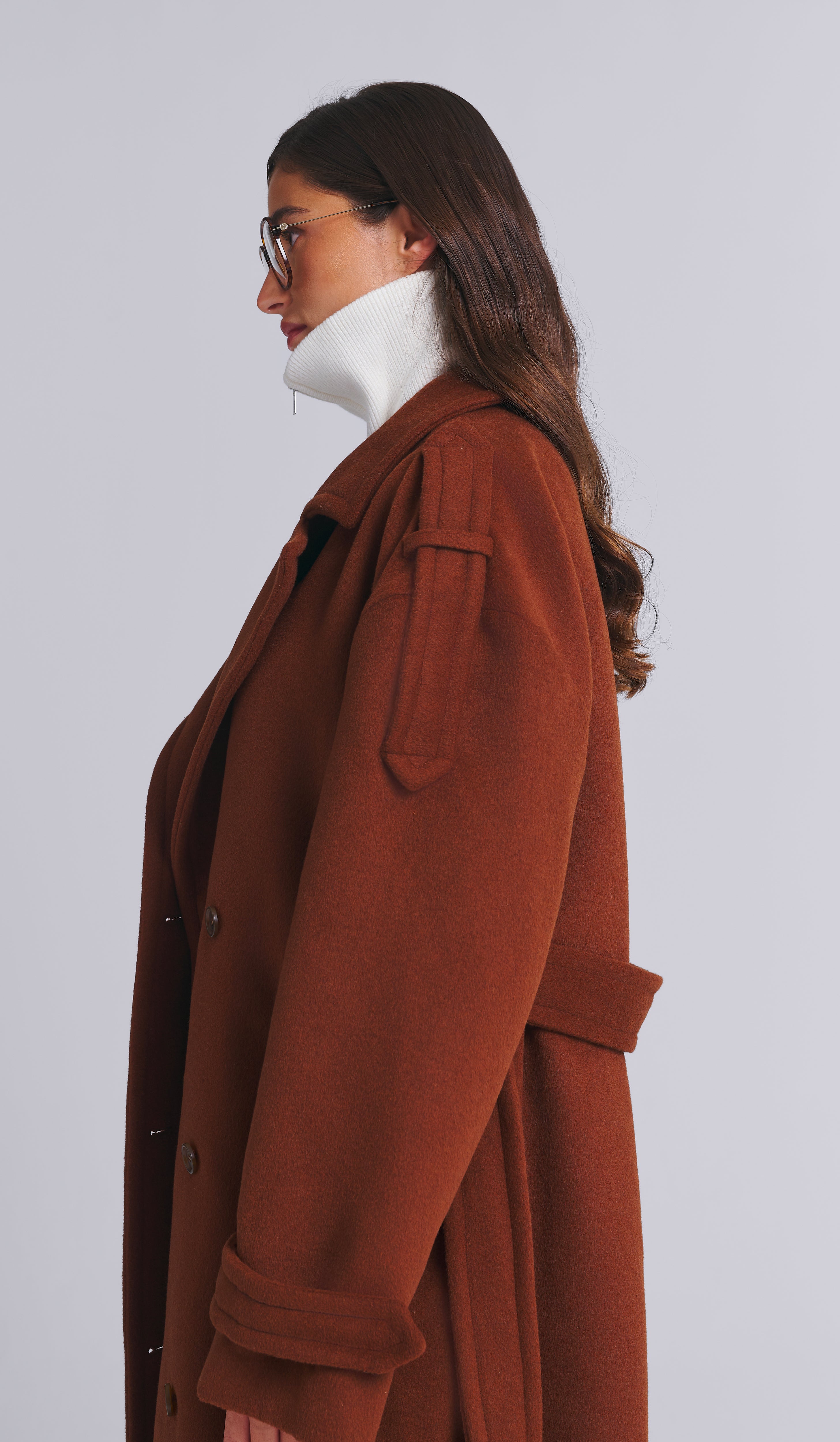 DOUBLE BREASTED OVERSIZED WOOL COAT 02