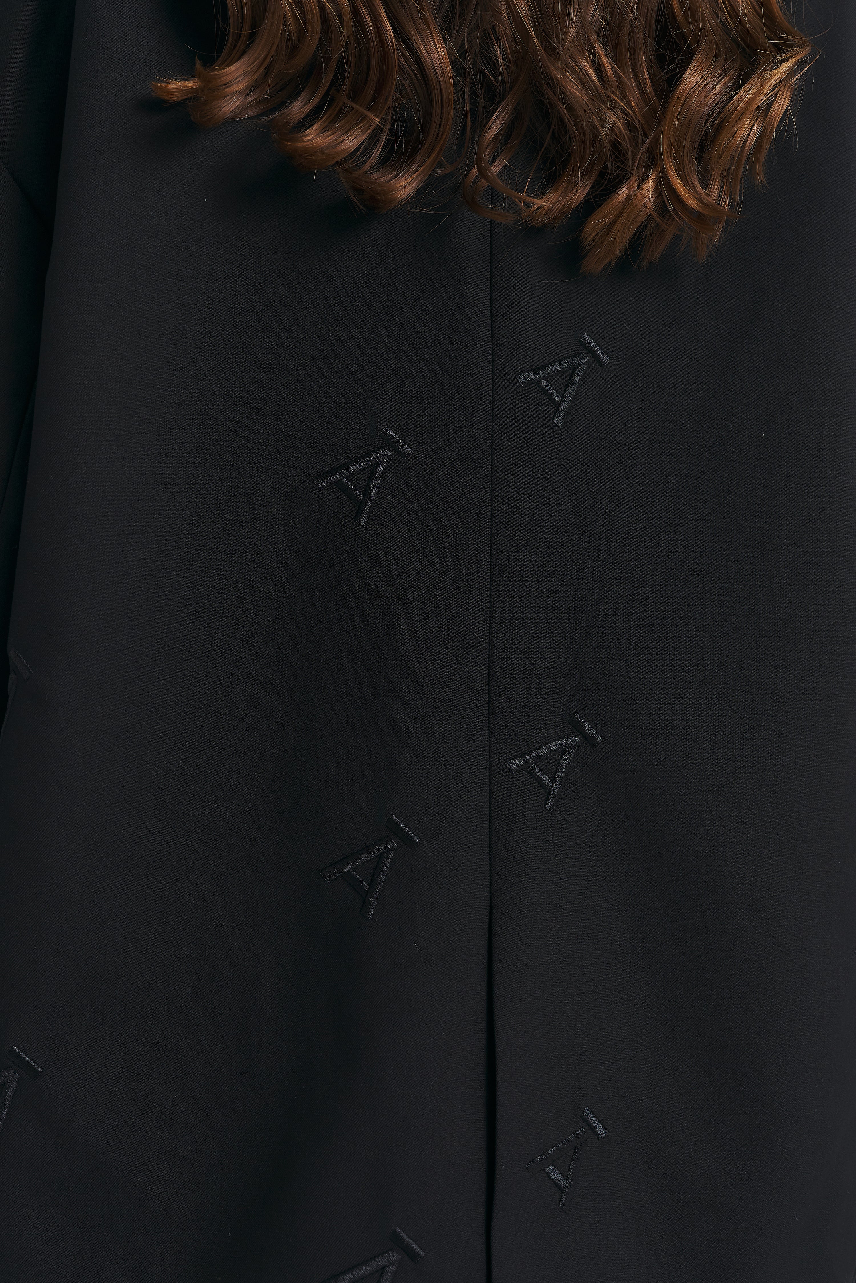 OVERSIZED BLAZER ALL OVER LOGO