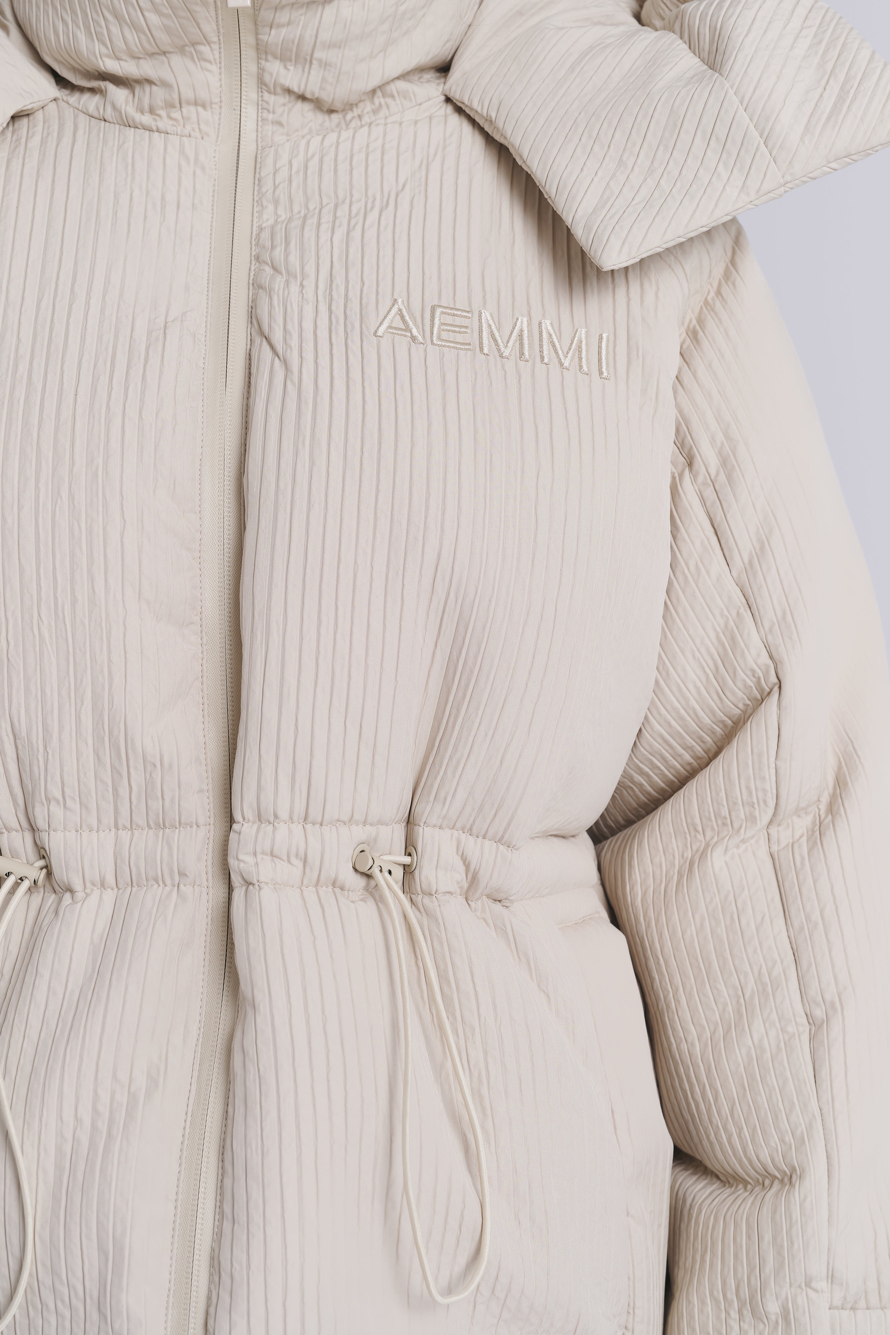 RIBBED BIG PUFFER JACKET