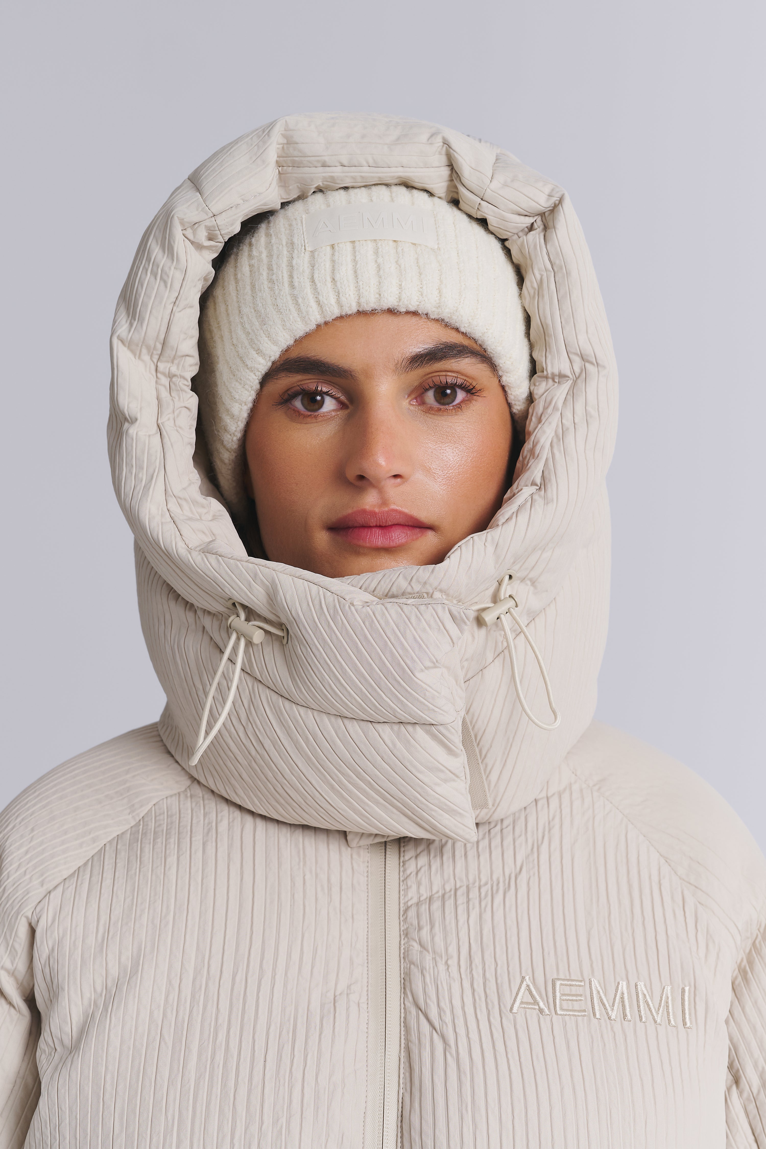 RIBBED BIG PUFFER JACKET