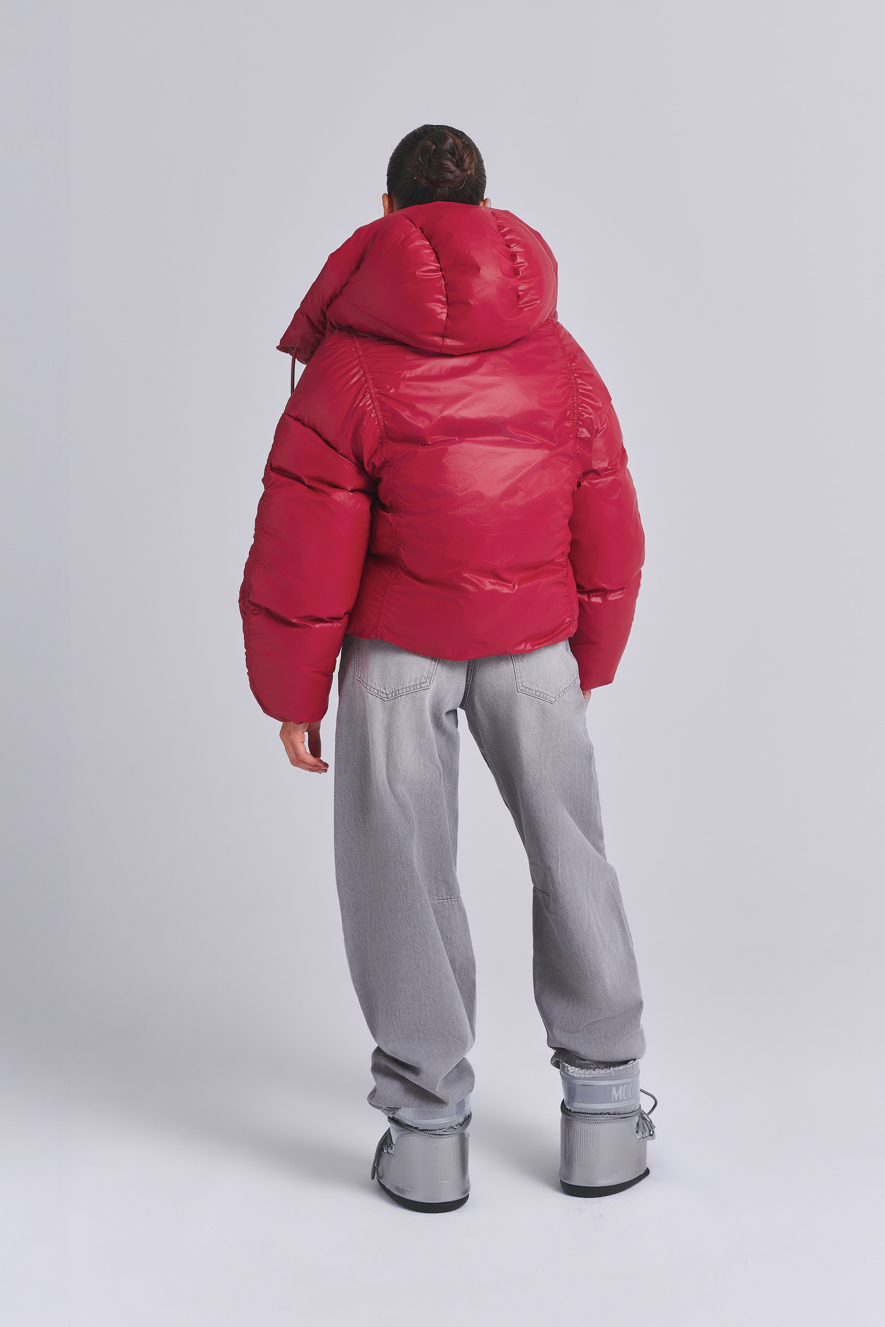 RUFFED PUFFER JACKET
