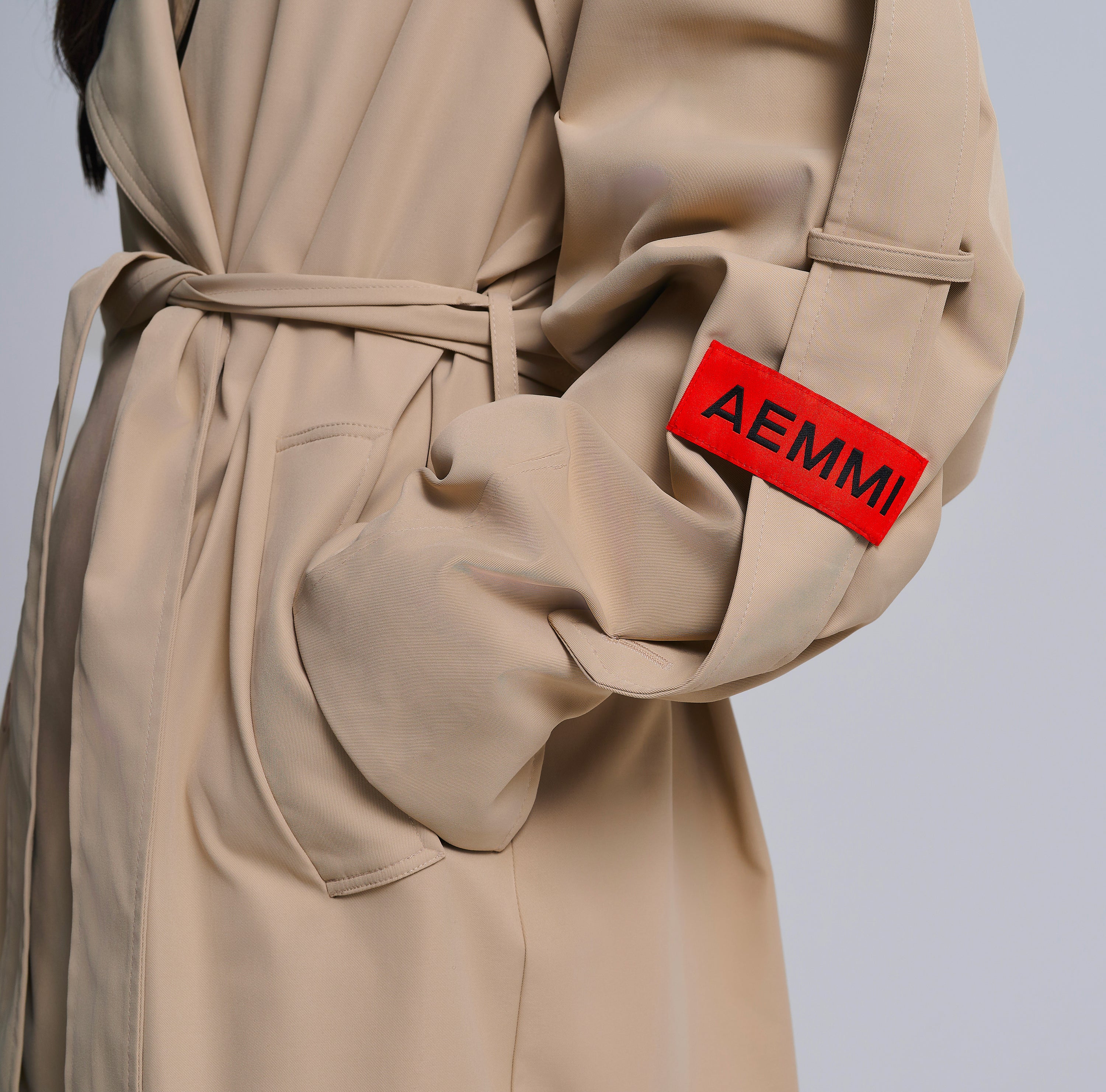 DOUBLE BREASTED OVERSIZED TRENCHCOAT