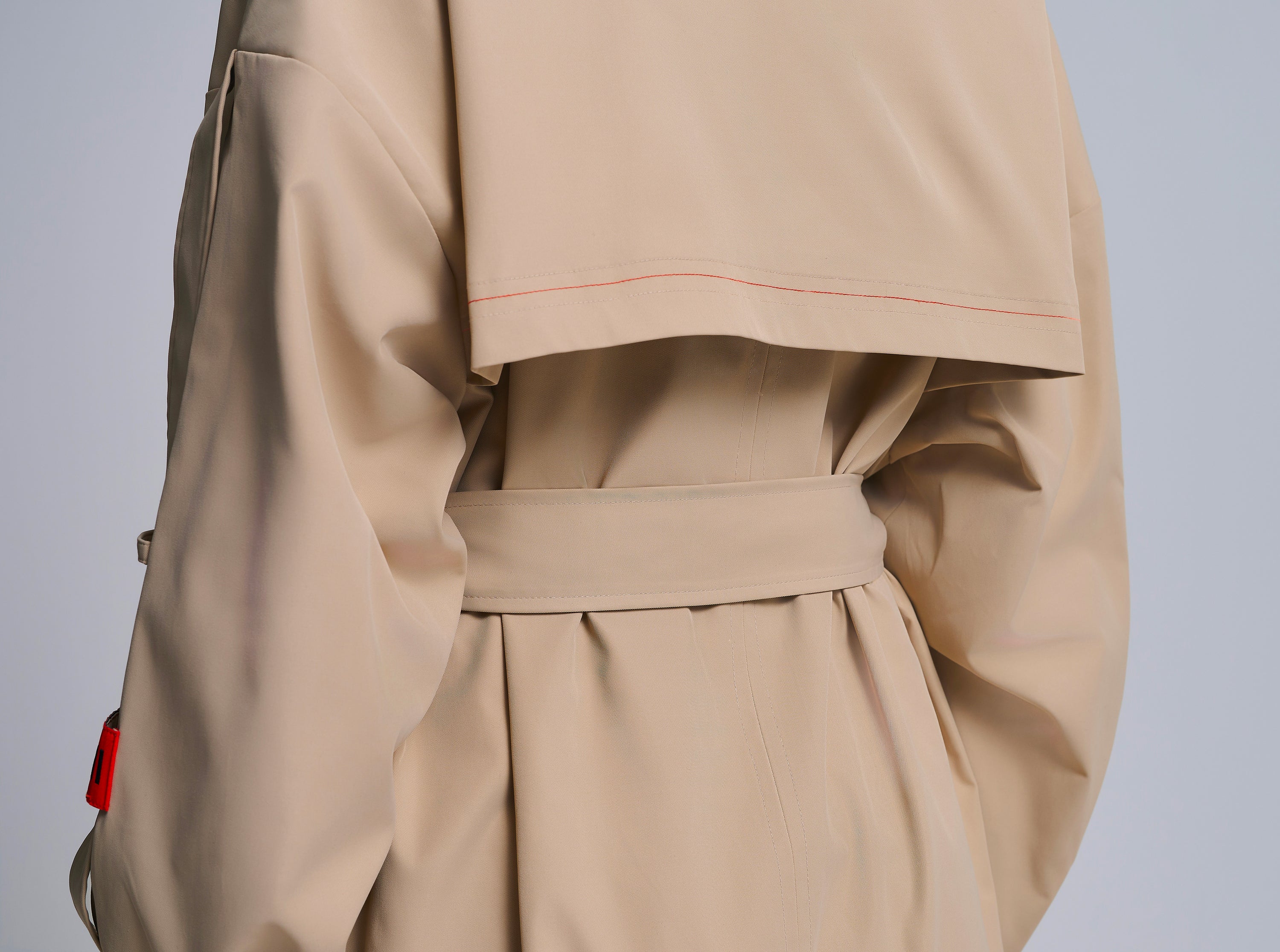 DOUBLE BREASTED OVERSIZED TRENCHCOAT