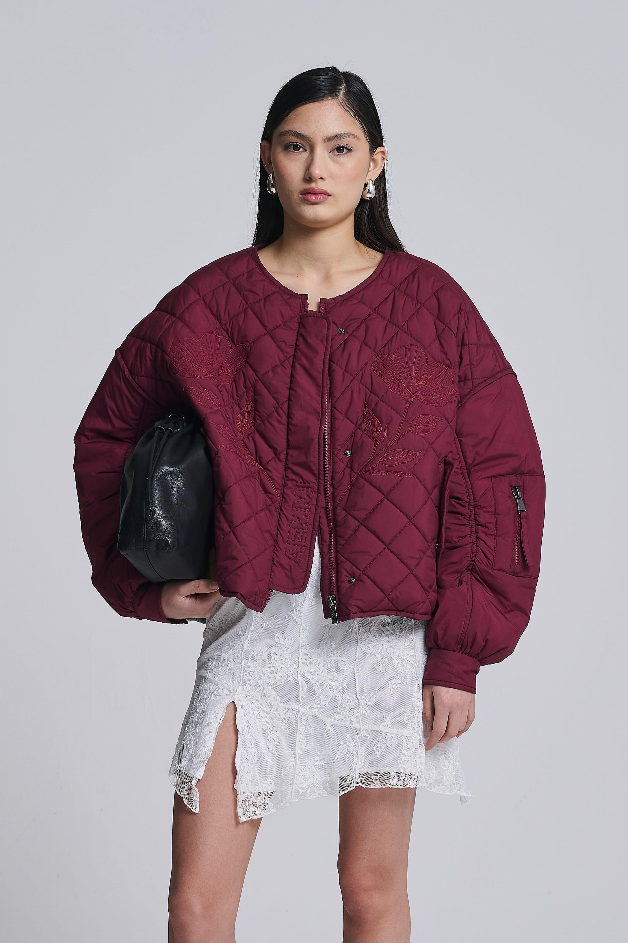 FLORAL BOMBER JACKET
