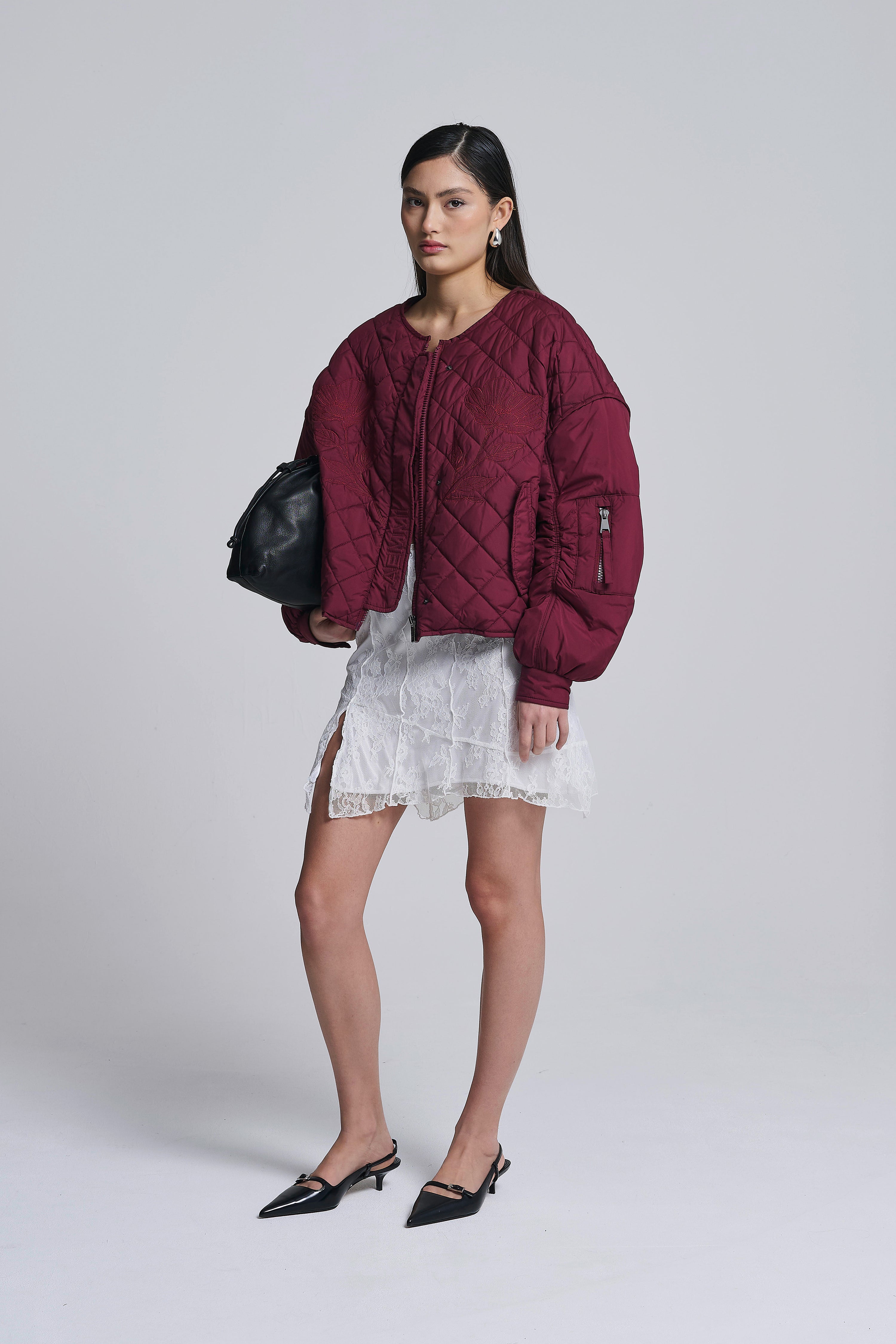 FLORAL BOMBER JACKET