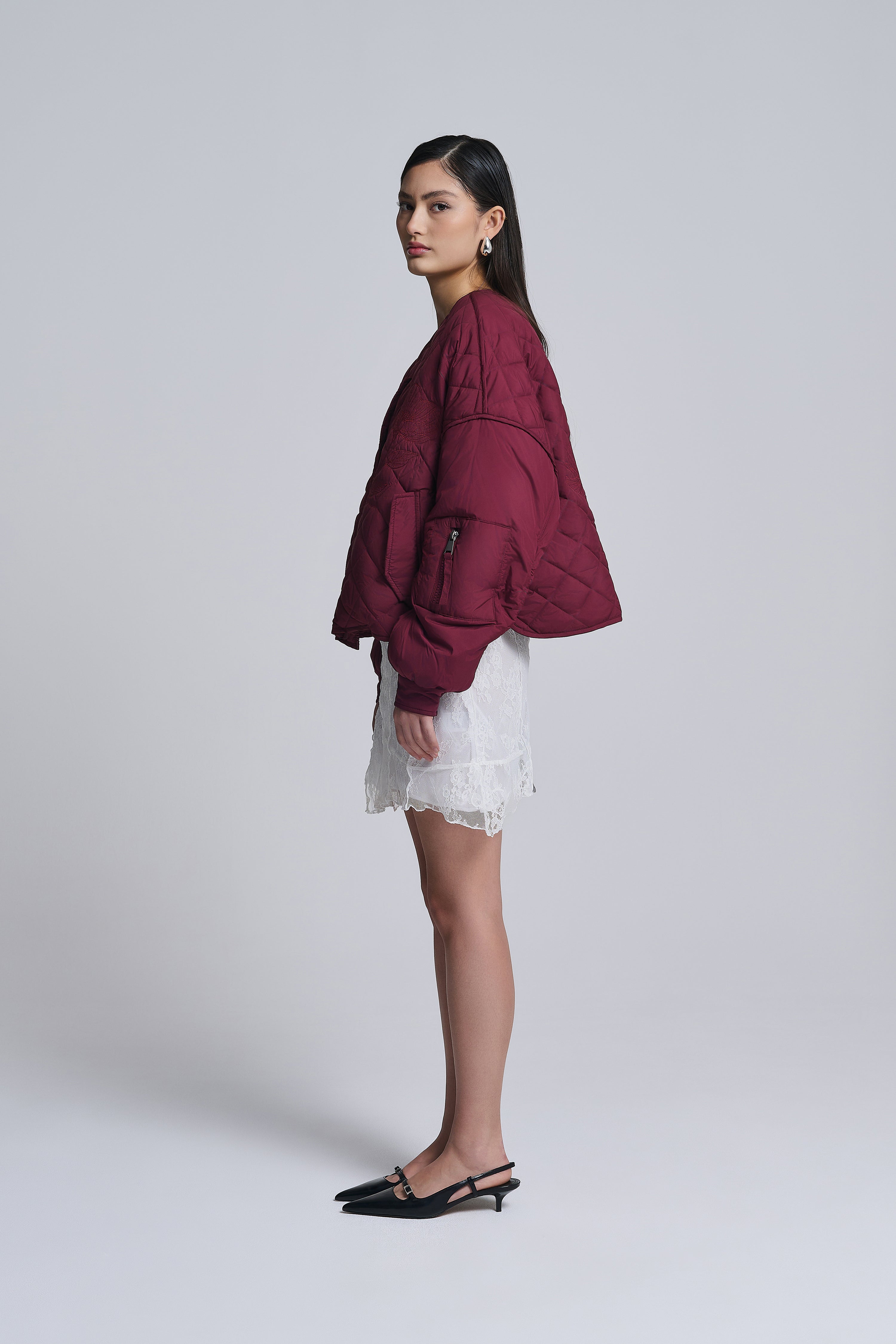 FLORAL BOMBER JACKET