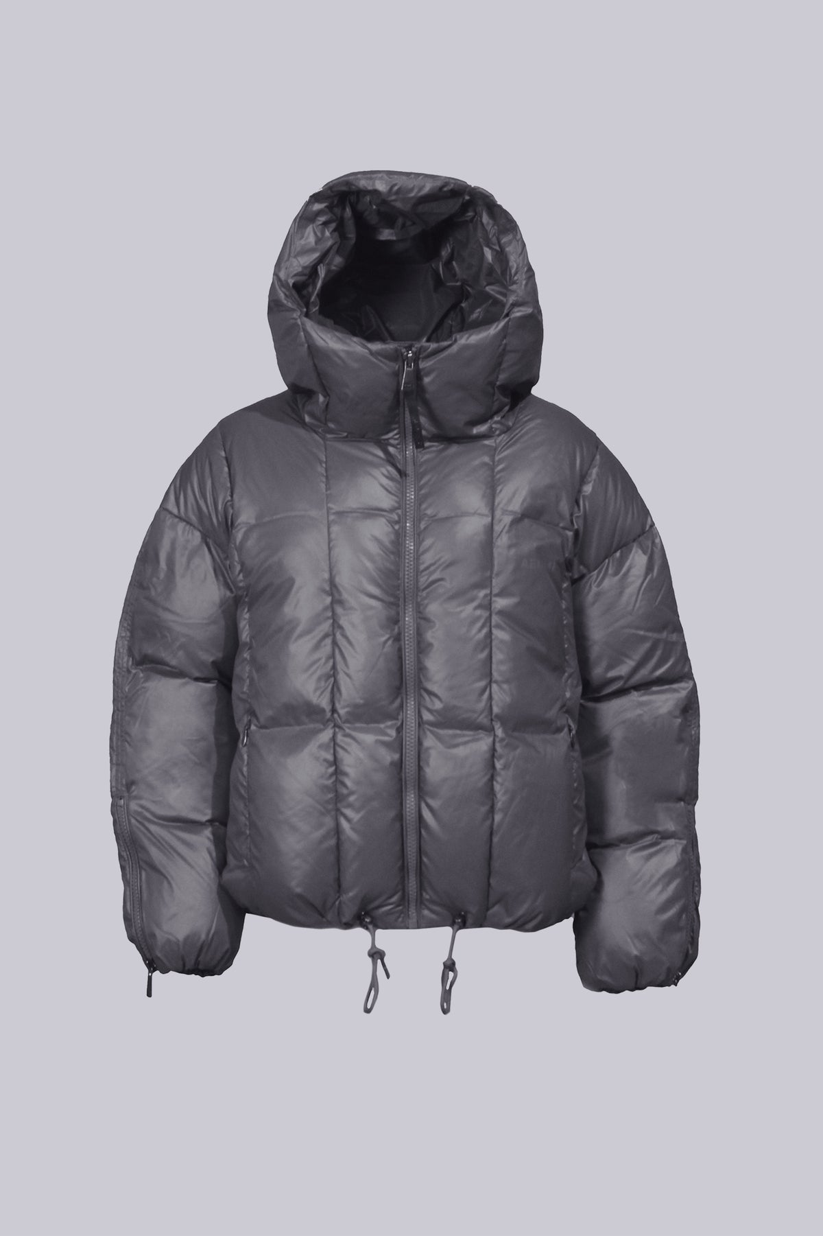Oversized recycled down puffer jacket for women by AEMMI